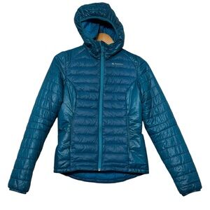 Decathlon Quechua Down Puffer Hooded Coat Women’s Packable Blue Active‎ XXS